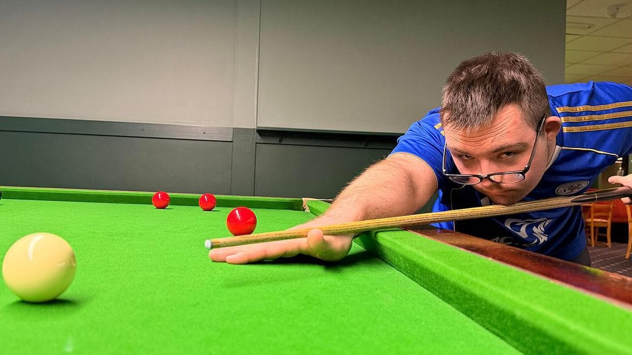 Disabled snooker player was 'born ready' to win