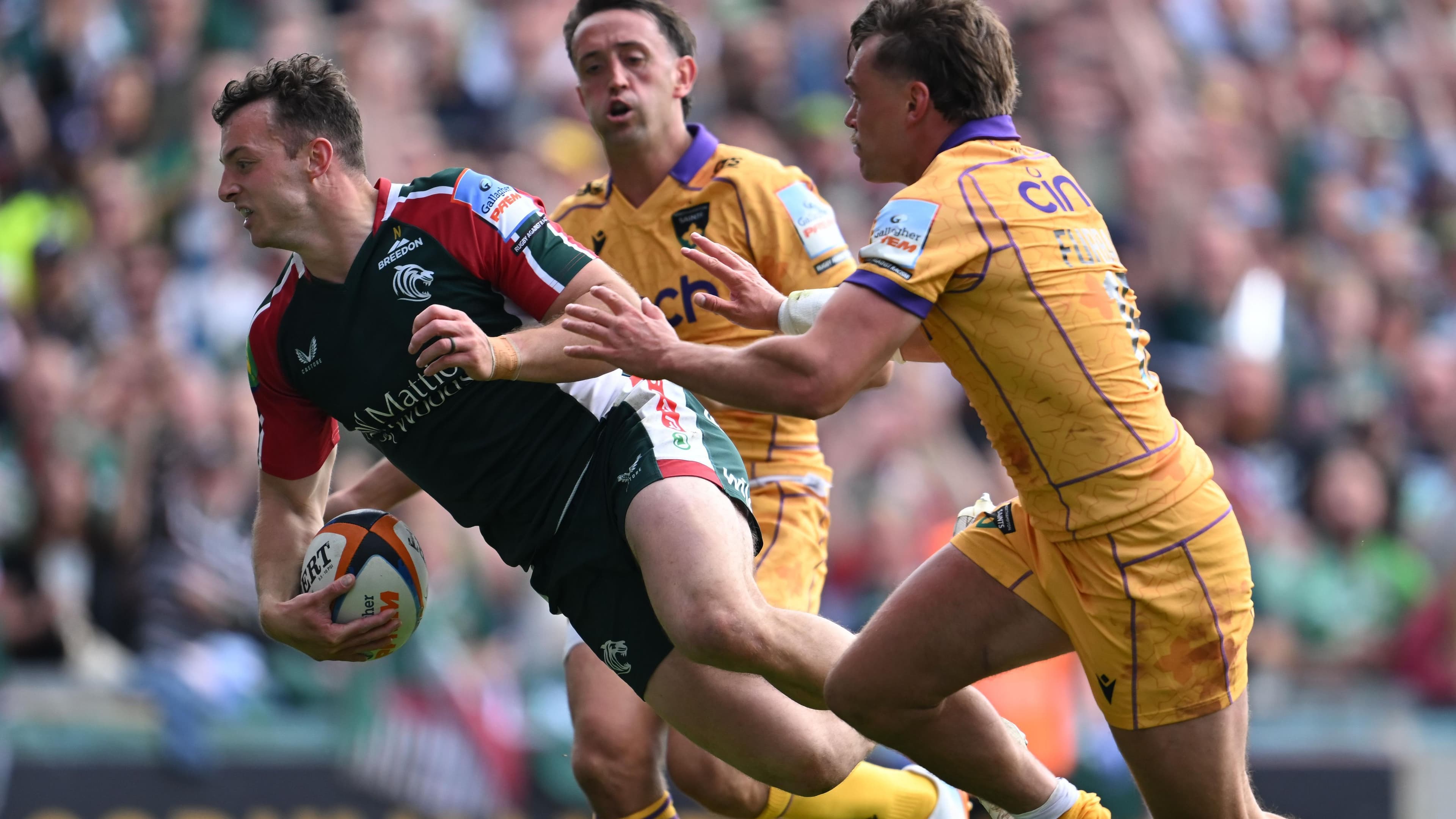 Leicester post record derby win over Northampton