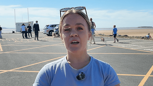 Paralympian Ellie Simmonds leads beach clean