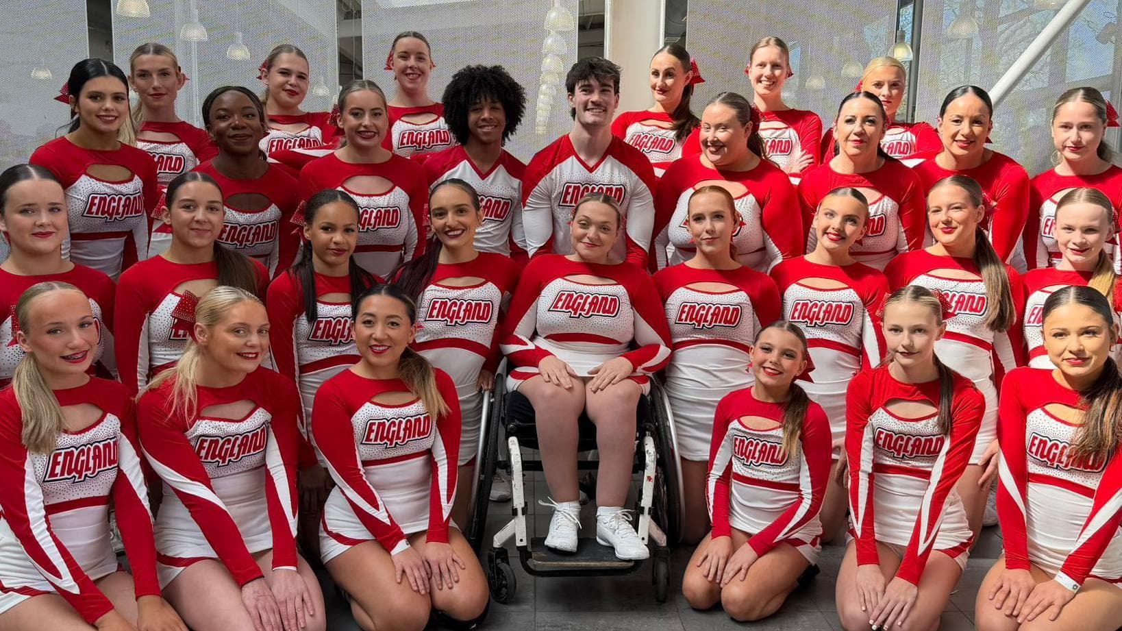 England's adaptive cheerleading champions chasing gold in Florida