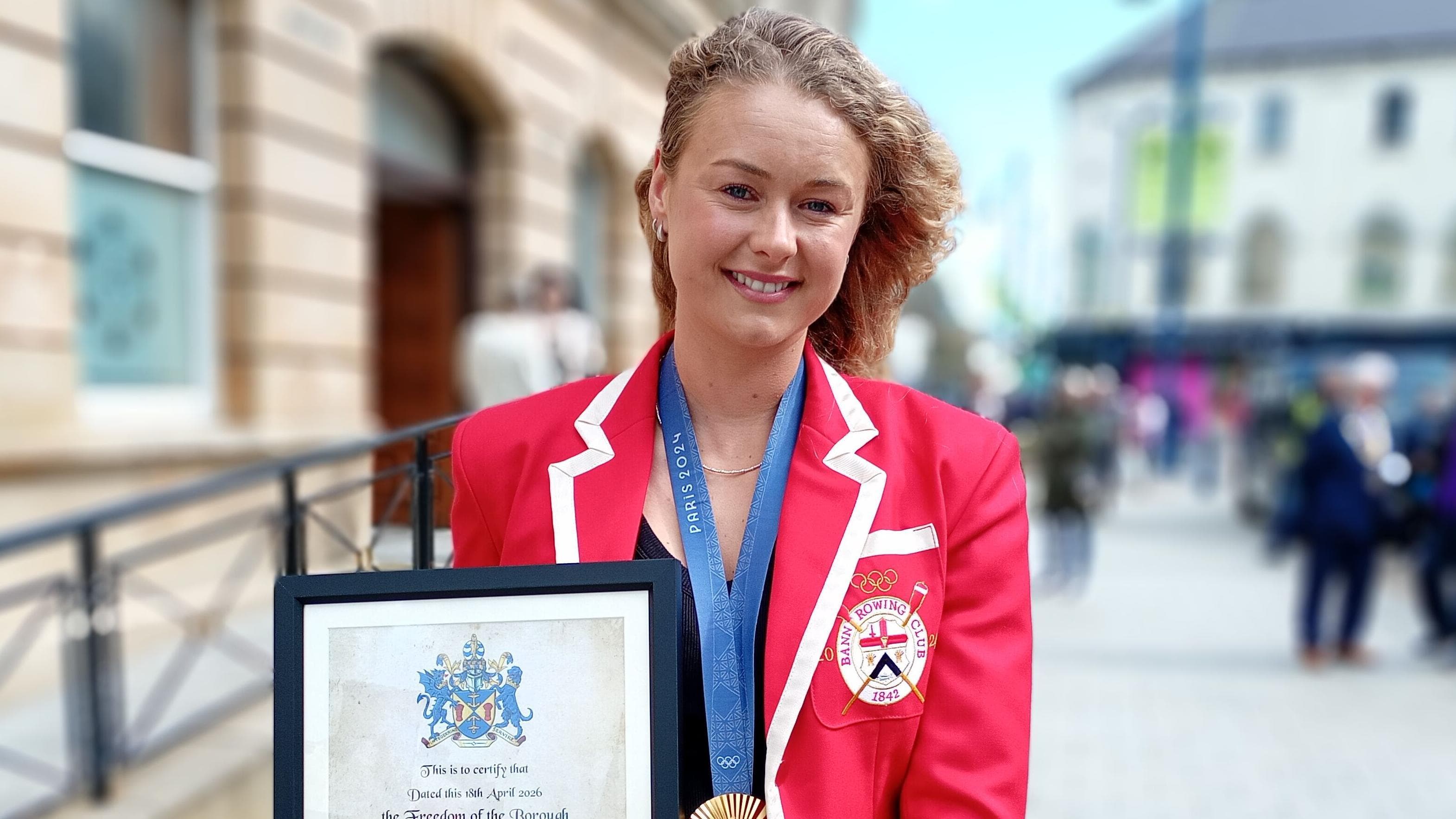 Olympian 'deeply honoured' to receive freedom of borough