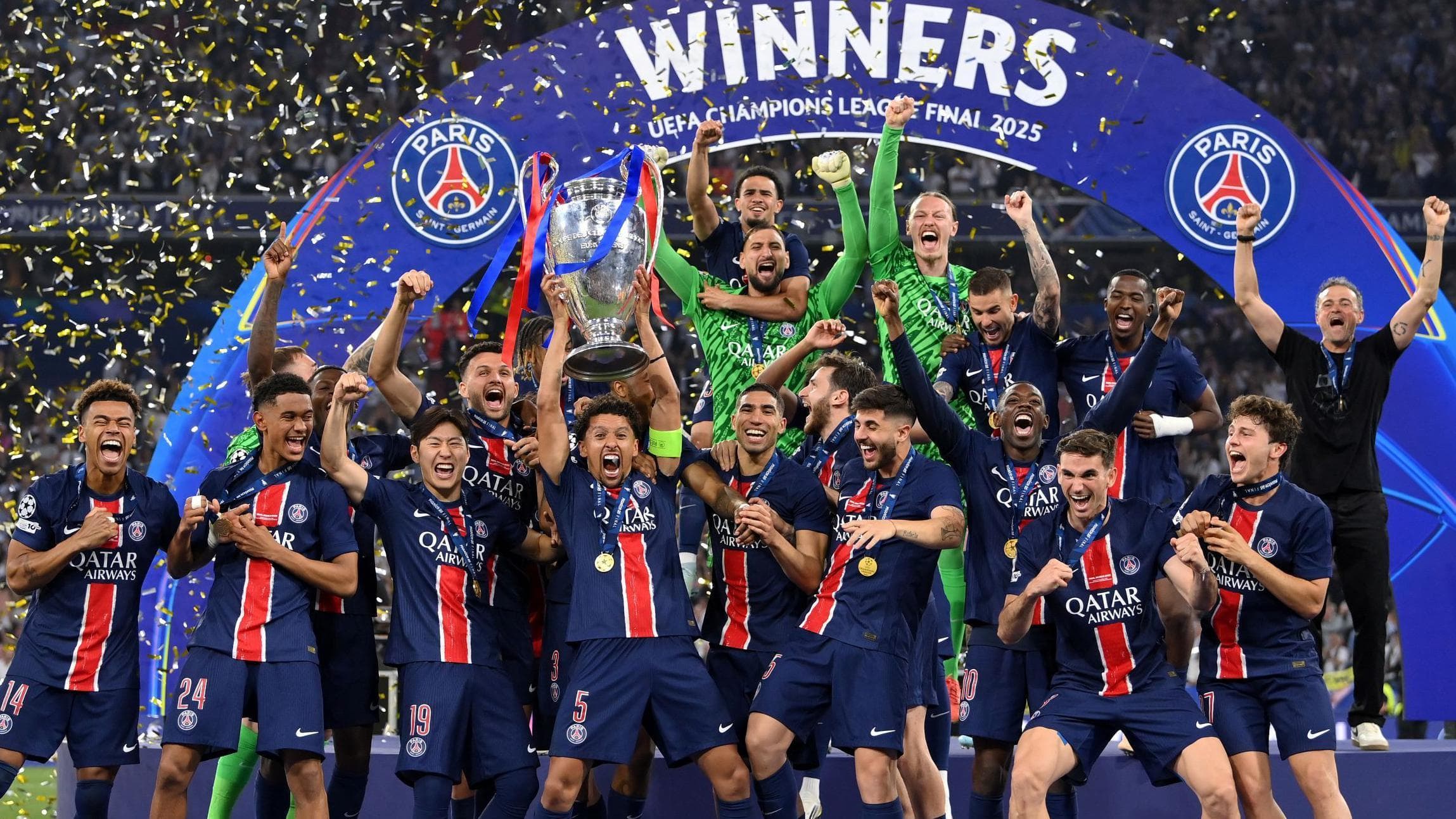 PSG win fifth straight Ligue 1 title