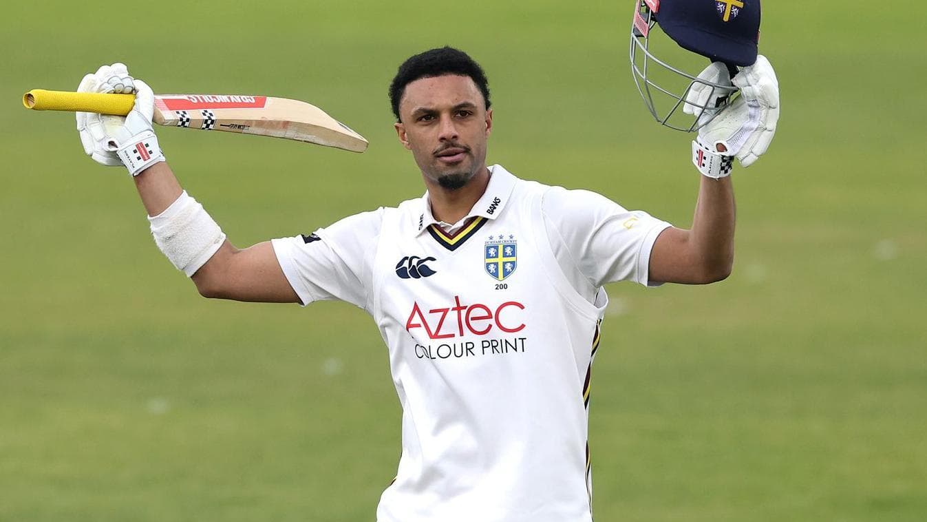 Durham's Gay makes first century of 2026 against Kent