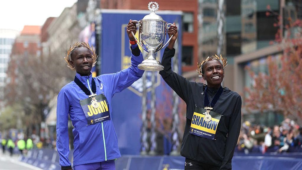 Korir defends Boston Marathon title in course record