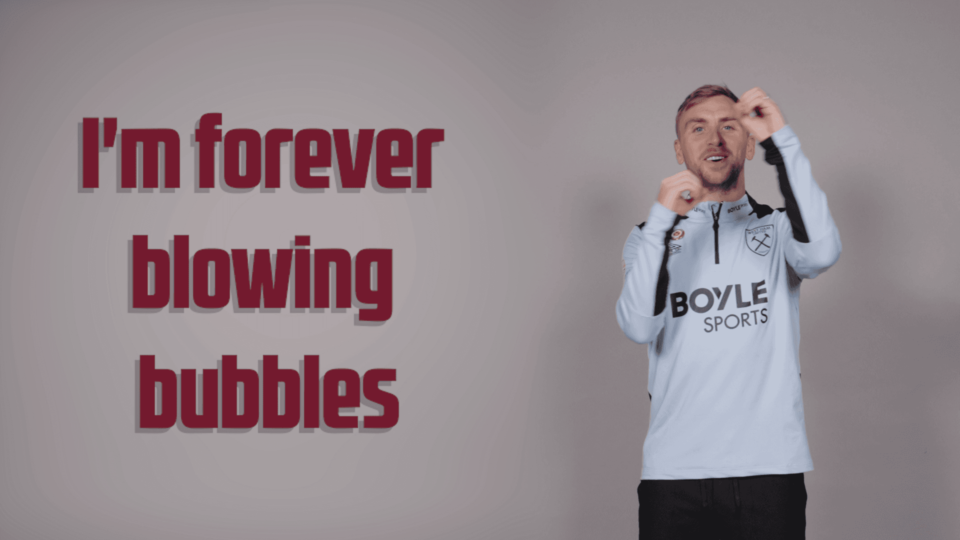 Players sign 'Bubbles' in BSL to mark Deaf Awareness Week