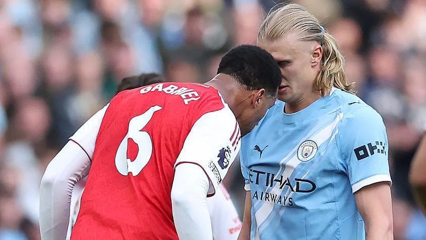 Haaland says Gabriel should have been sent off