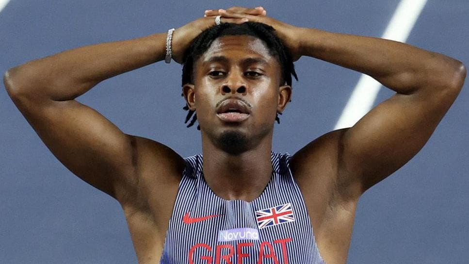 GB's Azu narrowly misses out on world 60m medal
