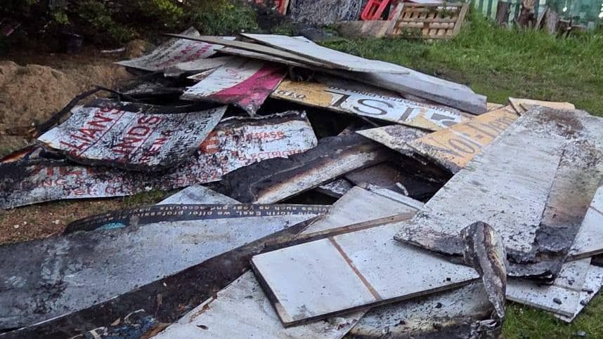 Non-league club hit by second fire in three months