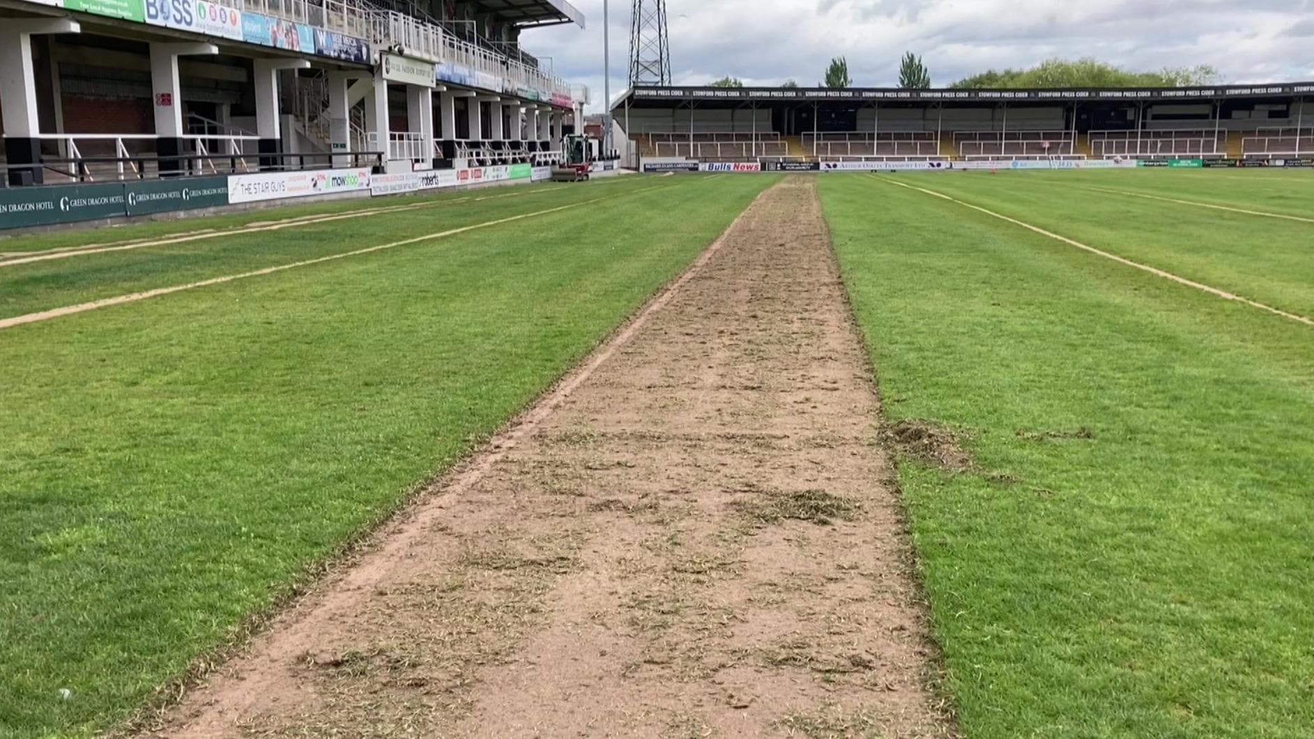 New drainage at Hereford FC after postponements