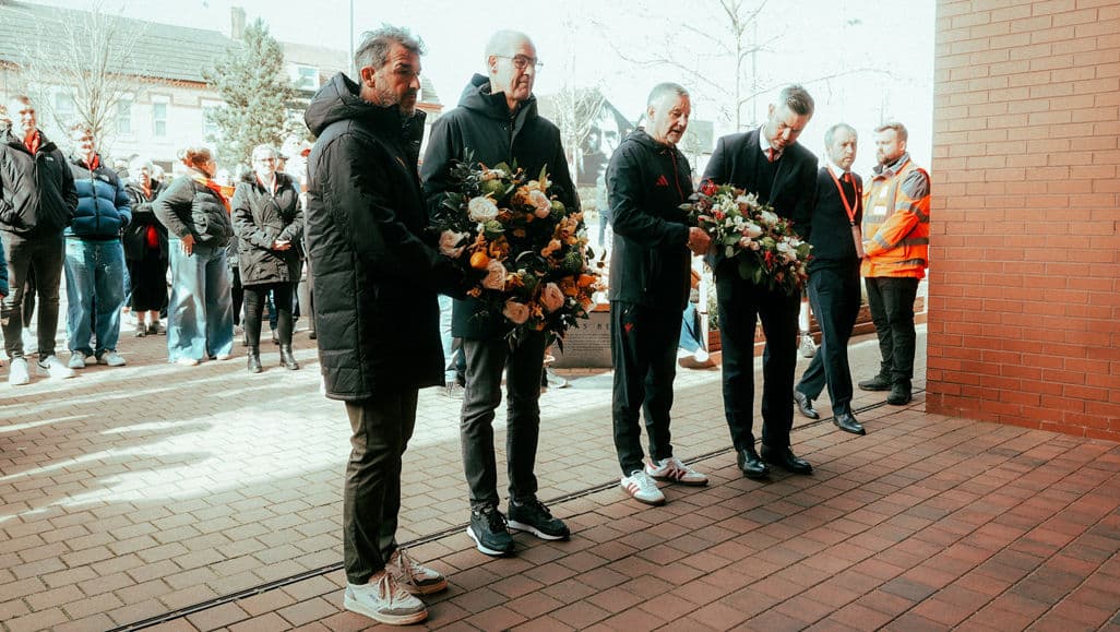 Wreath-laying ceremony at the Hillsborough Memorial