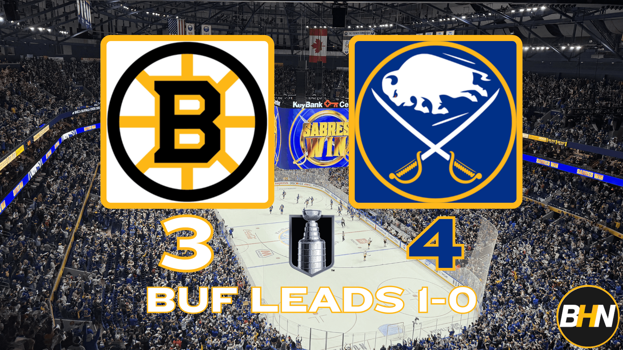 Bruins Collapse in Third Period, Drop Game 1 to Sabres