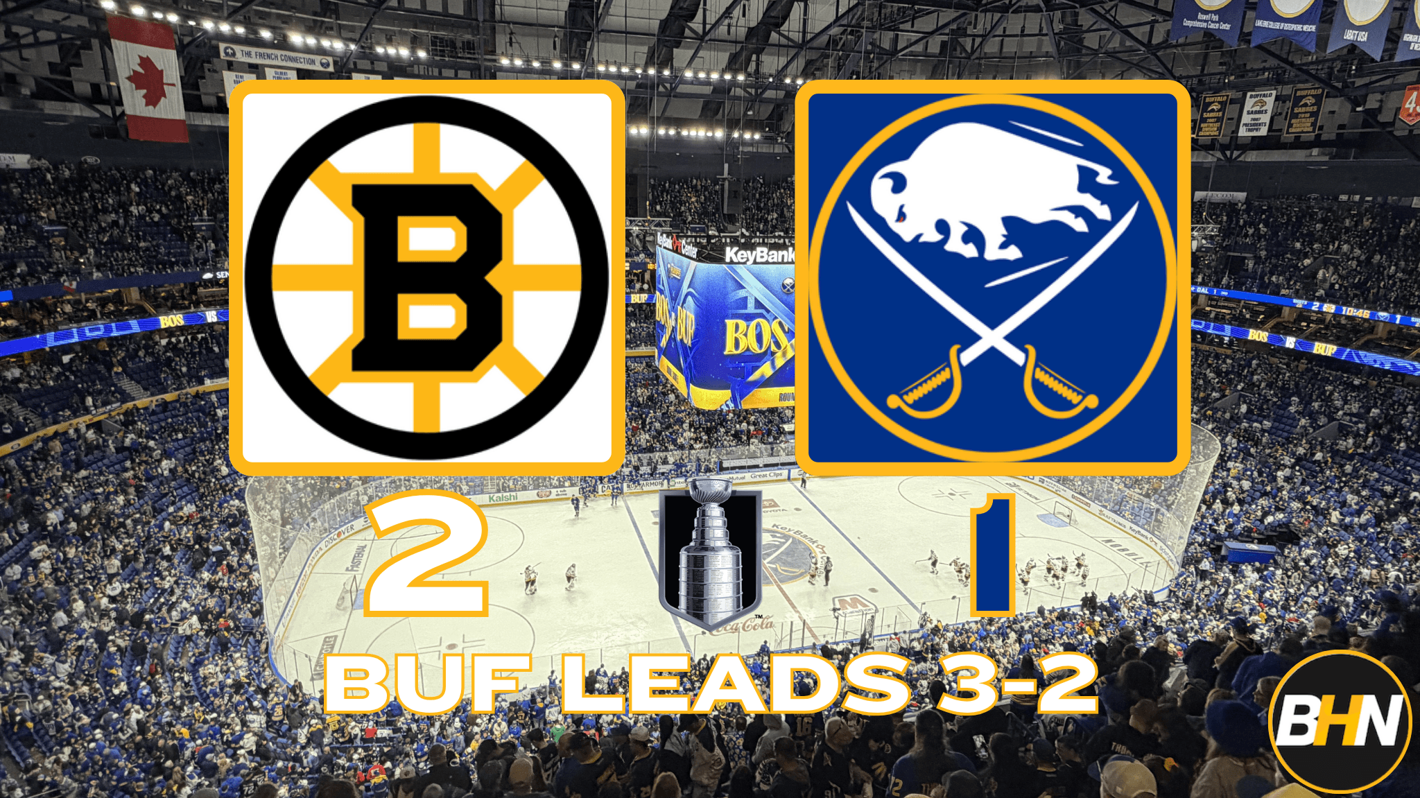 Bruins Beat Sabres in Overtime, Force Game 6 Friday