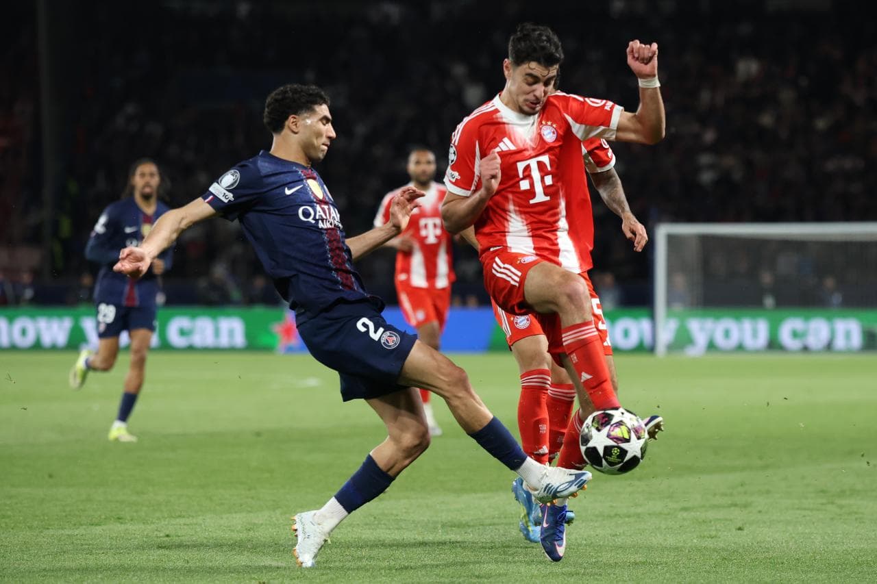 Hakimi set to miss PSG's Champions League second-leg clash with Bayern
