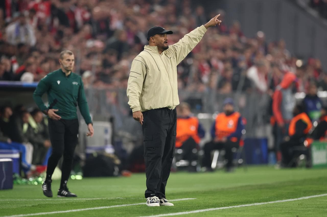 Kompany frustrated after booking leads to suspension for Bayern's first semi-final clash with PSG