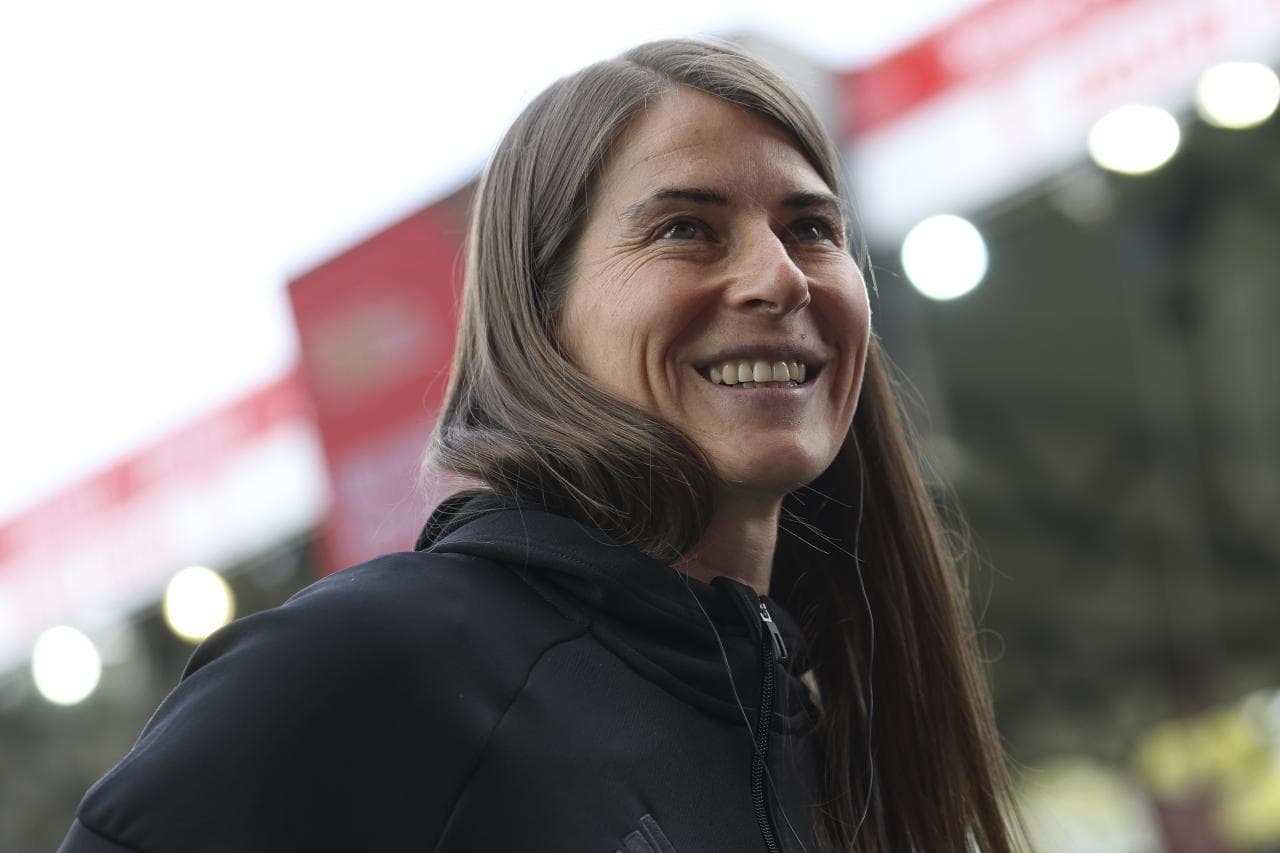 Marie-Louise Eta discusses Leipzig test and Bundesliga survival
