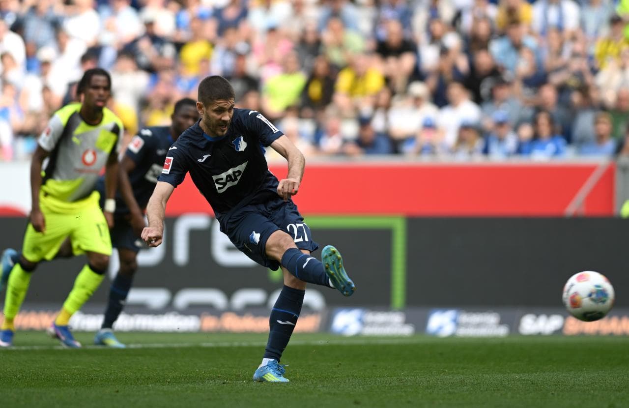 Kramarić's spot-kick brace ensures Hoffenheim defeat Dortmund