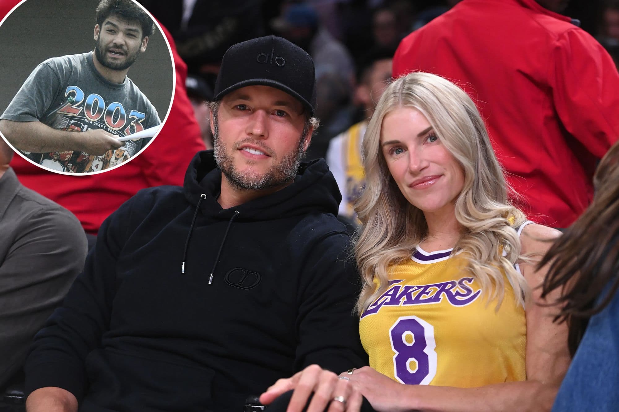 Rams’ stars take a break from offseason workouts to watch Lakers playoff game