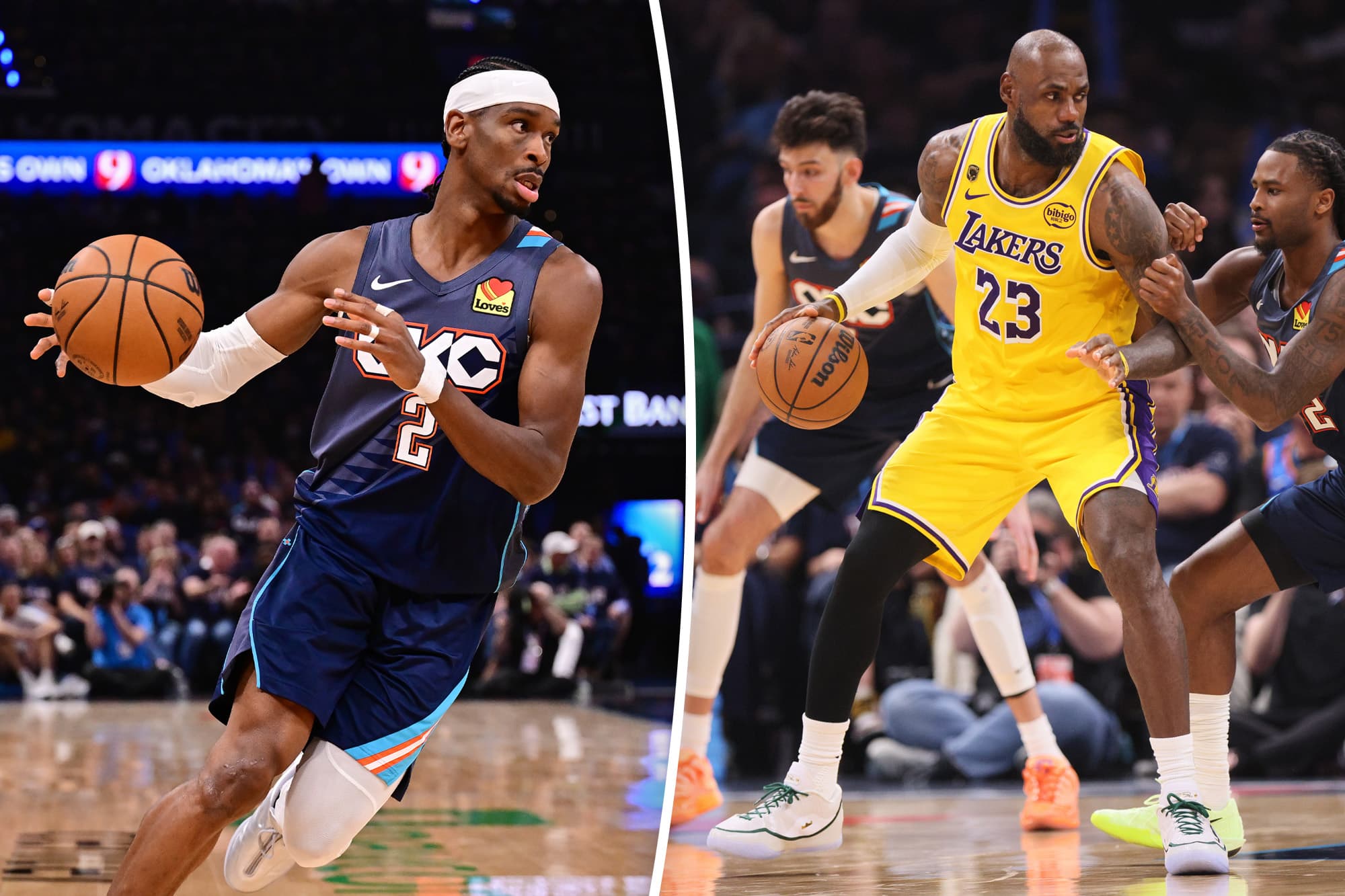 Lakers fall to Thunder in Game 2, trailing 0-2 in playoff series