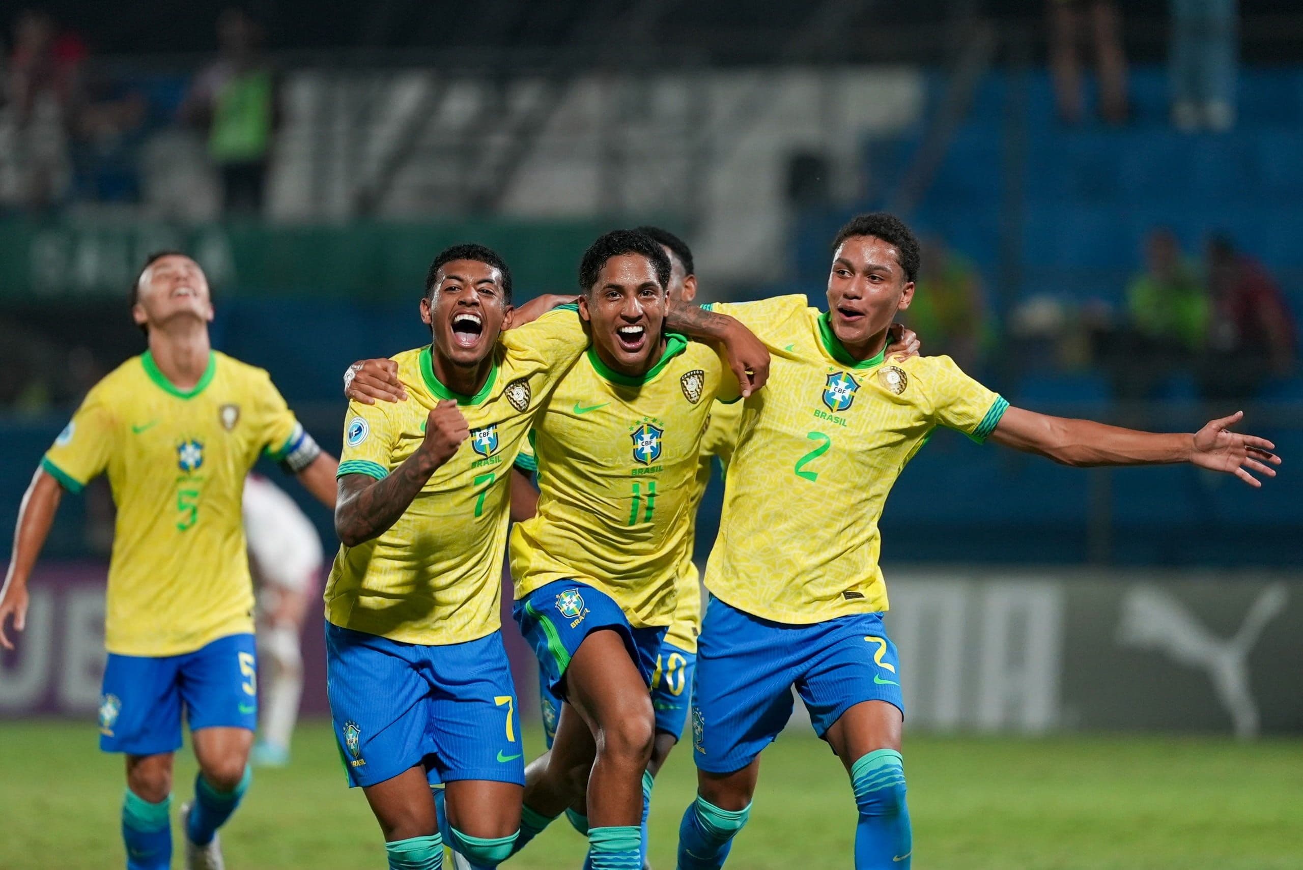Brazil Under-17s fight back to thrash Peru at South American U17s