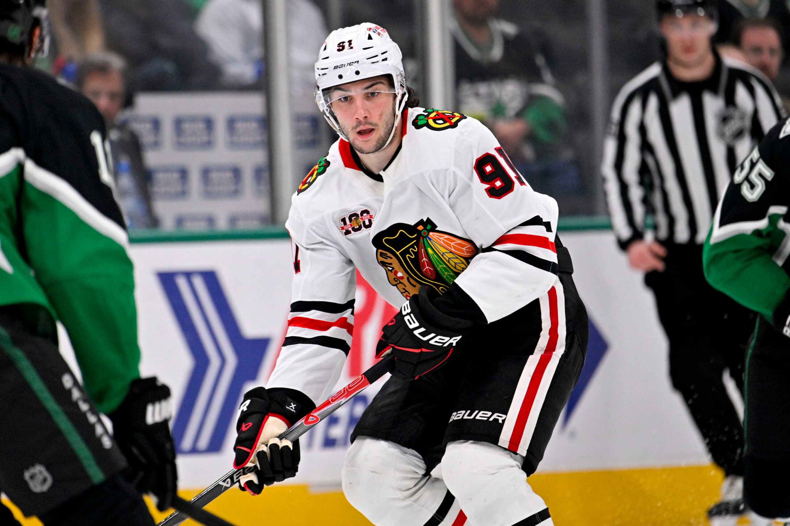 Blackhawks Can’t Play Spoiler, Lose 3-2 To Celebrini & Sharks