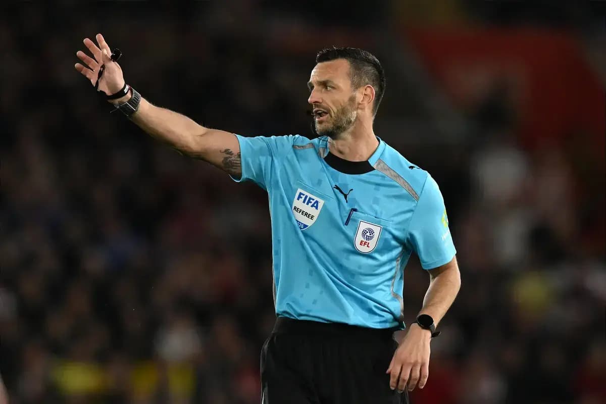 Match Officials: Andy Madley to referee Manchester City vs Aston Villa