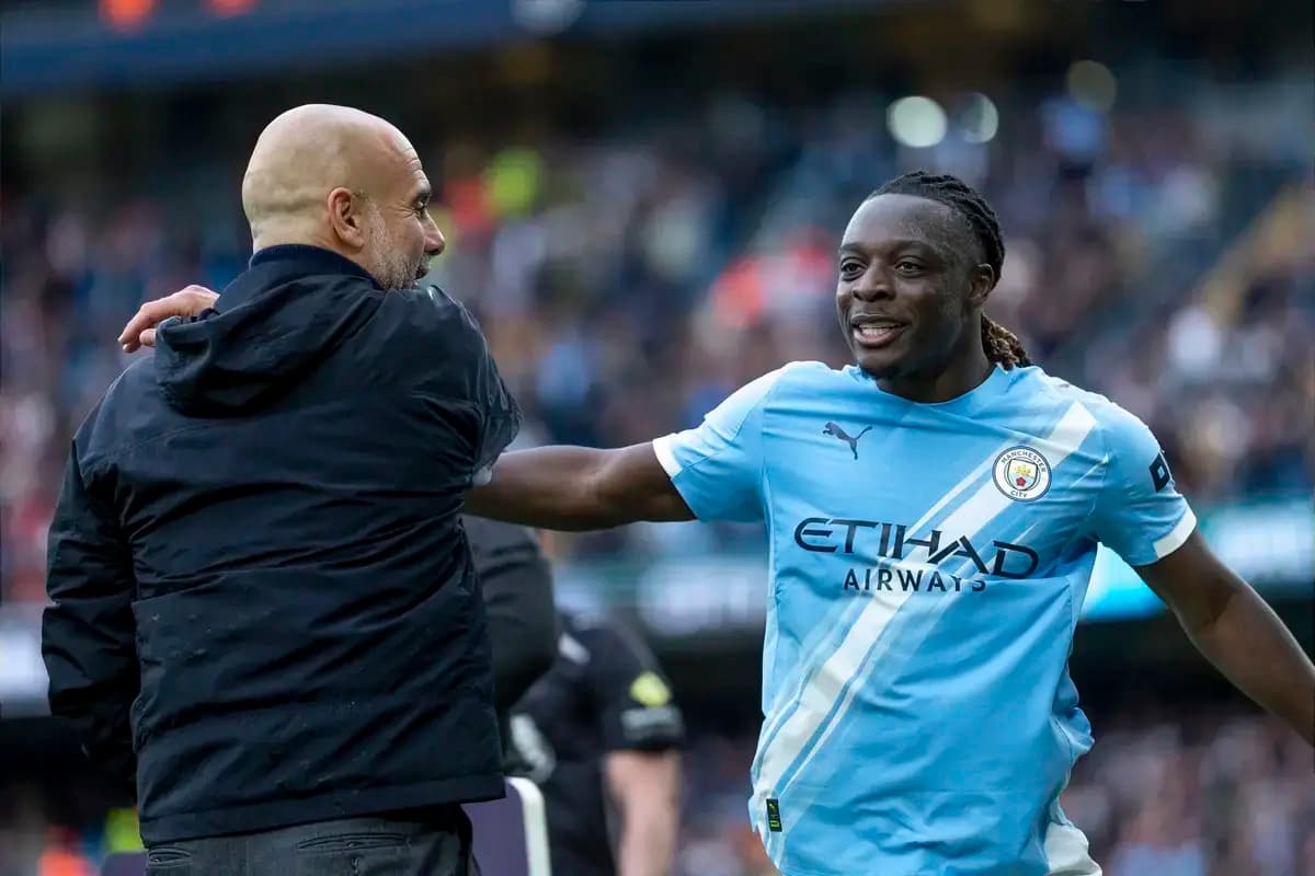 Jeremy Doku can compete with Lamine Yamal and Vinicius Jr, says Pep Guardiola