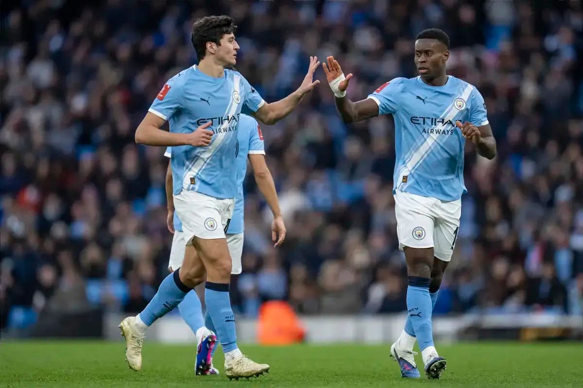 “Extraordinary” – Pep Guardiola hails Marc Guehi and Abdukodir Khusanov amid personnel woes in defence