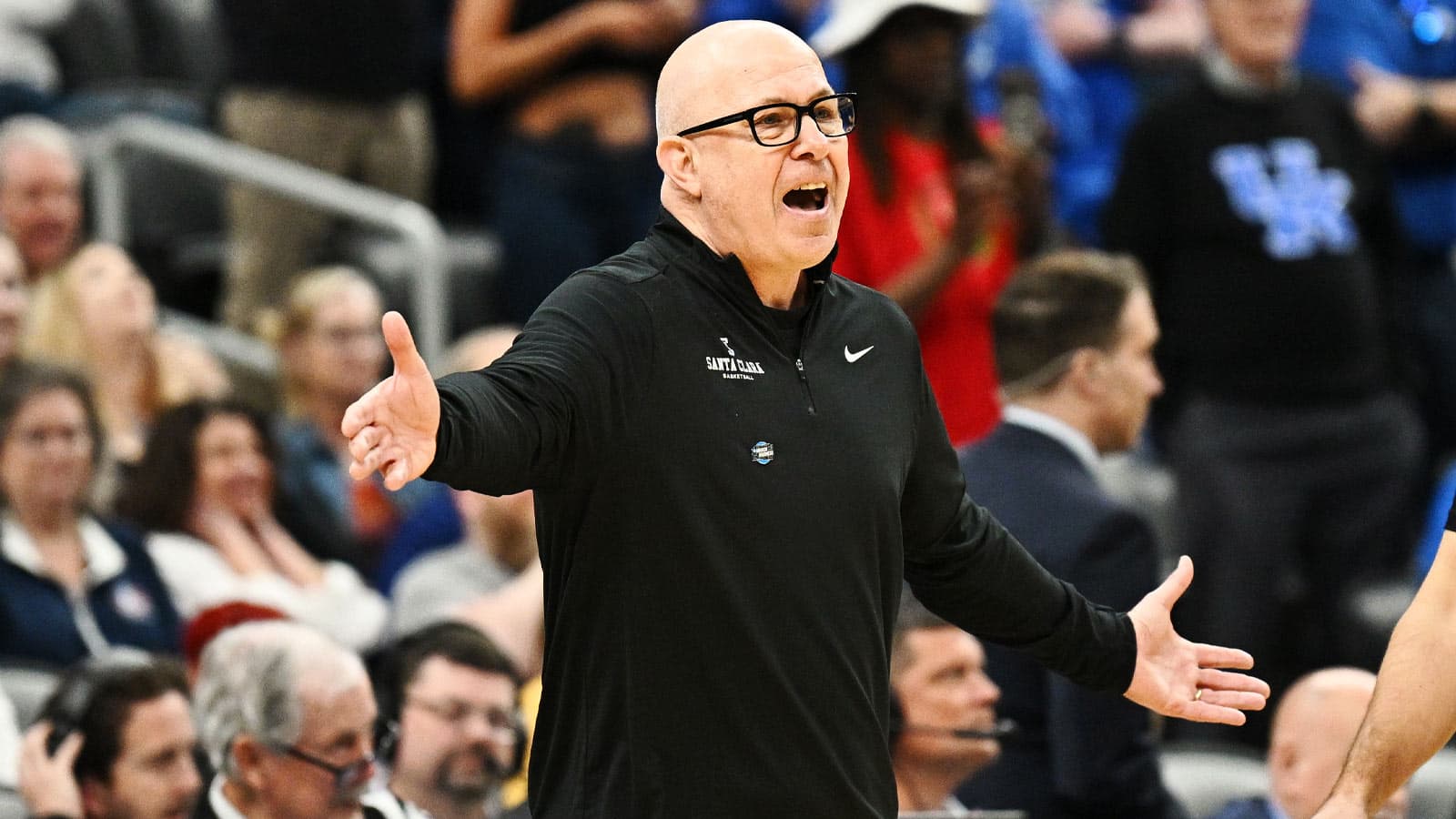 Santa Clara coach’s ignored timeout call has fans pissed off after Kentucky loss