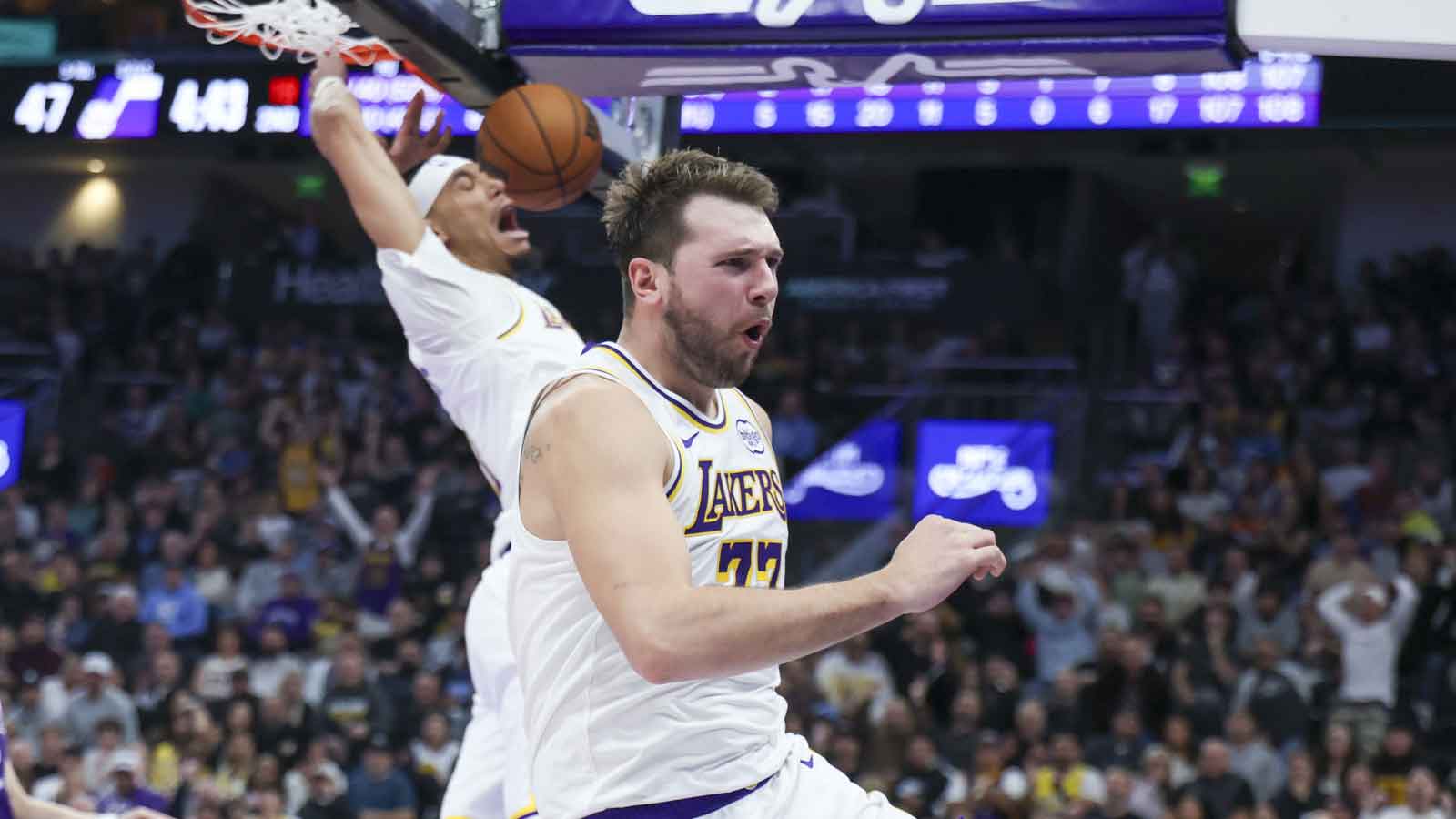 Lakers’ Jaxson Hayes sends hilarious plea to Luka Doncic after Wizards win