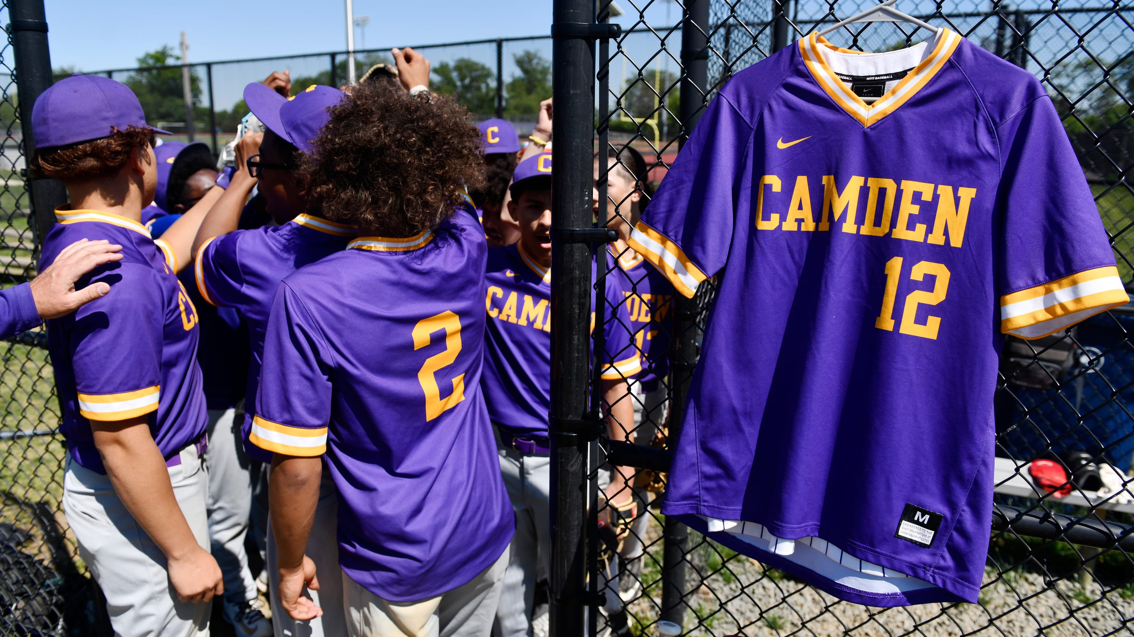 Camden High baseball honors slain former player, retires his No. 12 for season