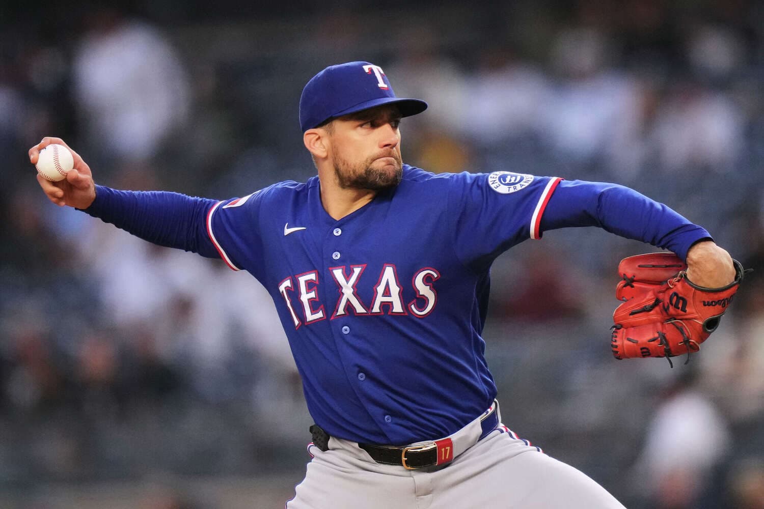 Rangers' Nathan Eovaldi leans into his curveball and keeps on dominating Yankees