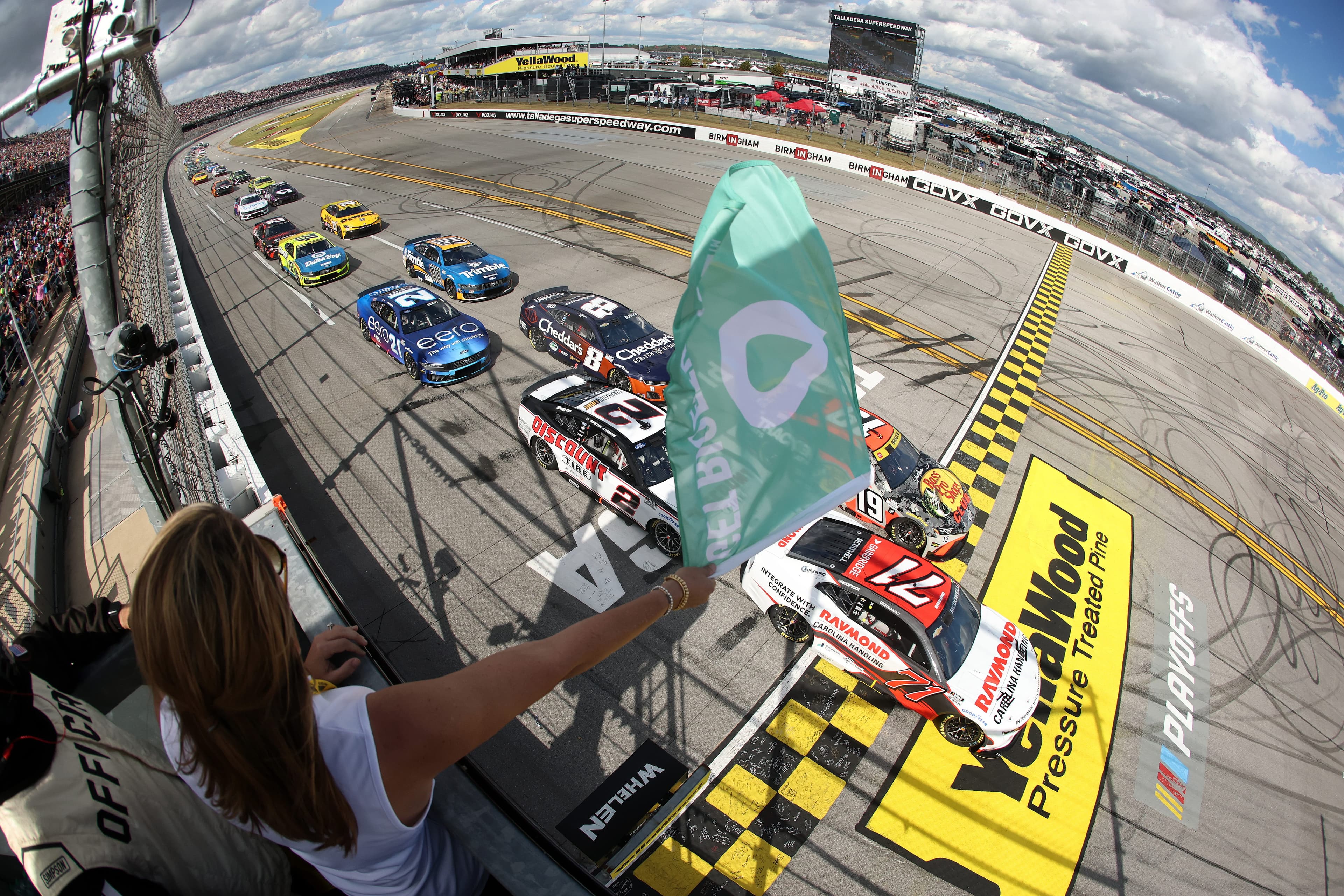 NASCAR lineup at Talladega for Jack Link's 400