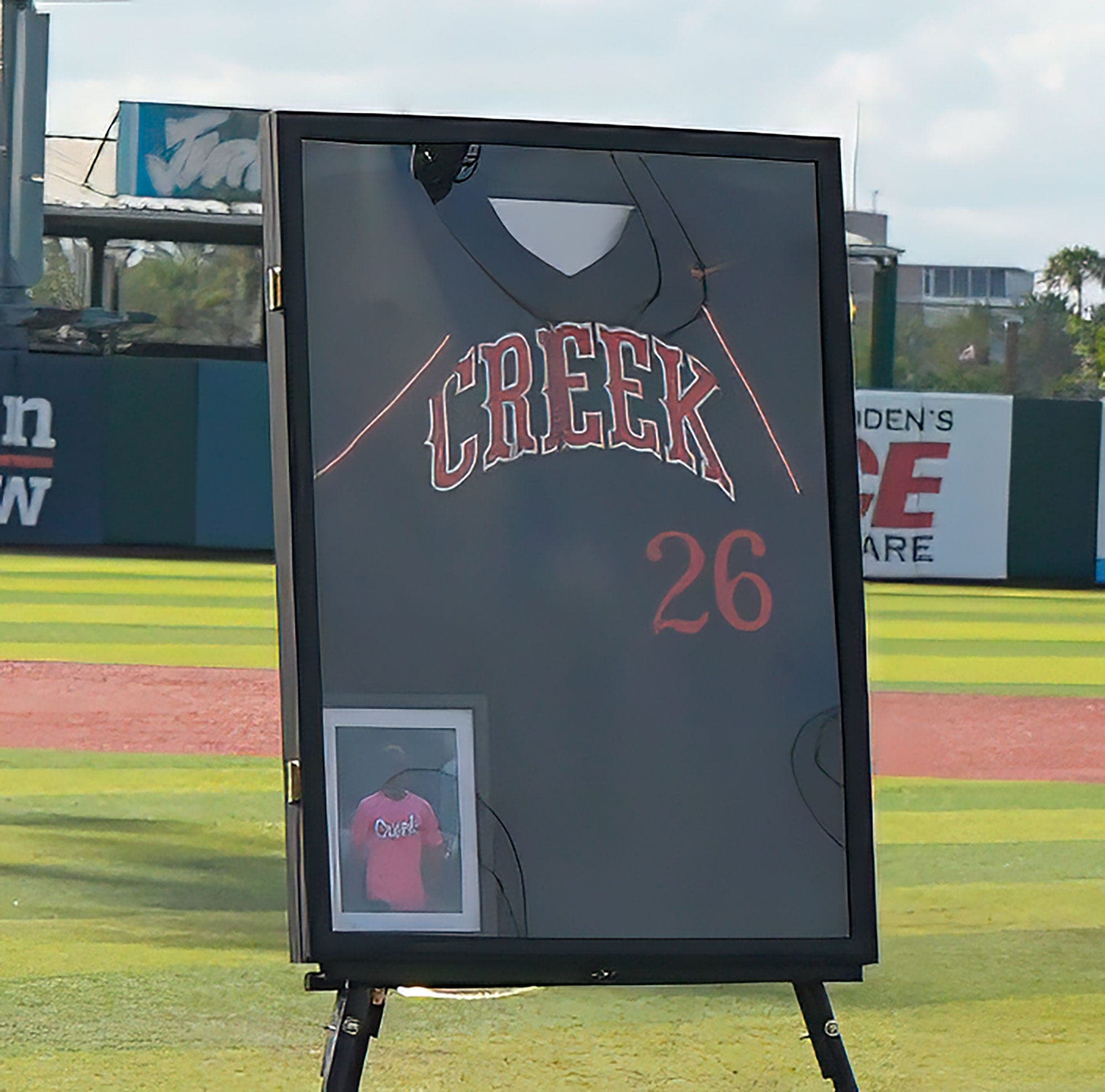 Spruce Creek coach honored at Jackie Robinson Ballpark memorial