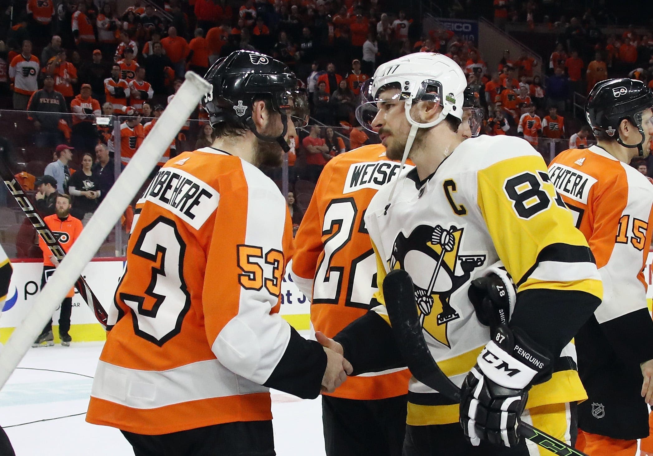 Flyers playoff history vs. Penguins. See past matchups of PA rivals