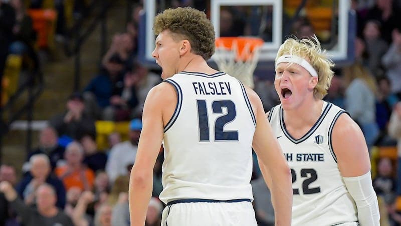 Mason Falslev, Karson Templin returning to Utah State to play for new coach Ben Jacobson