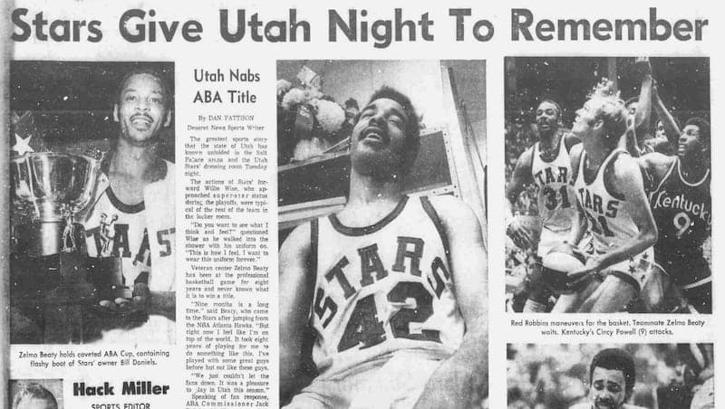 Deseret News archives +: Utah Stars delivered a championship on this day in 1971