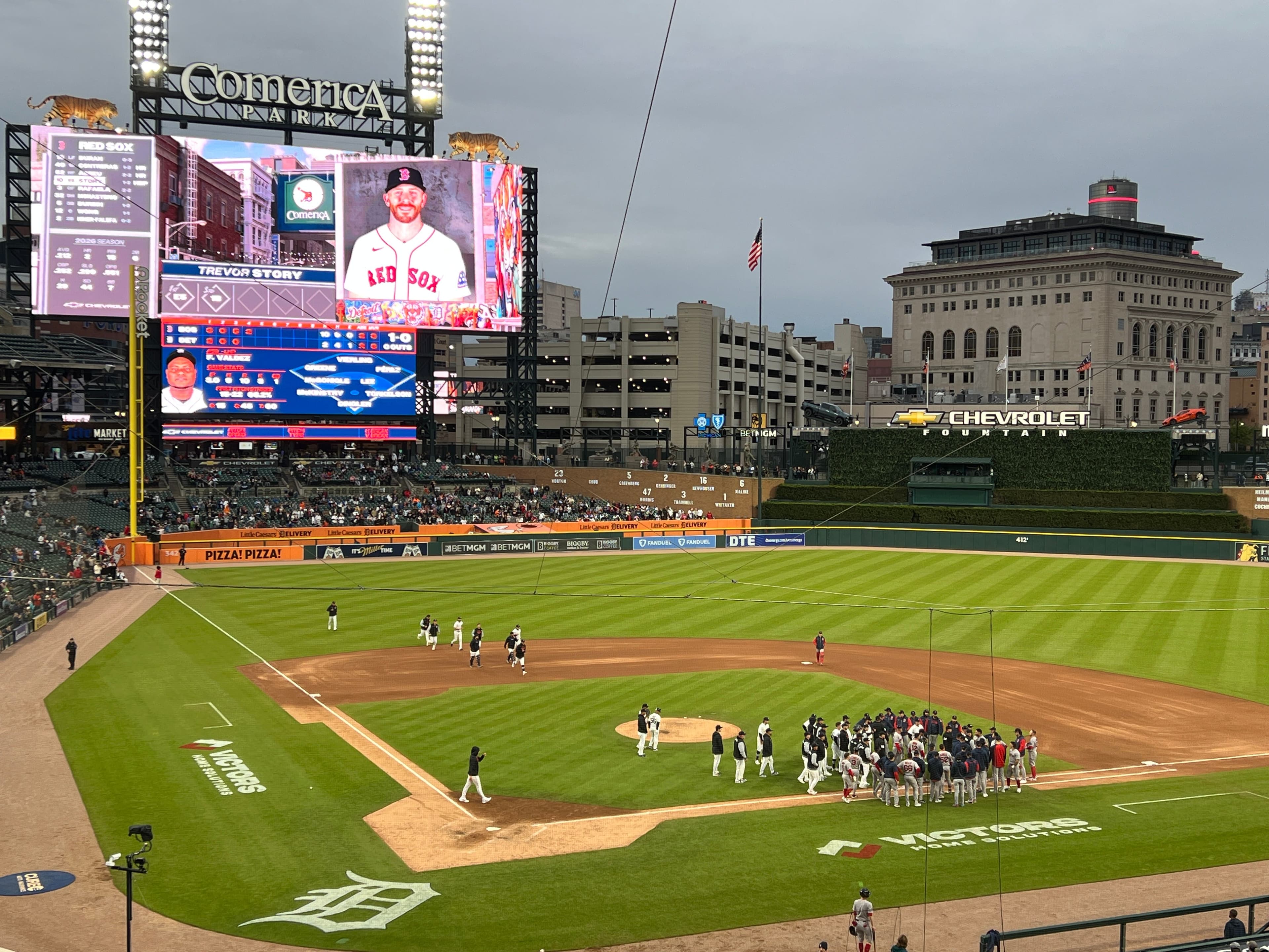 Tigers' Framber Valdez ejected as benches clear after hit-by-pitch