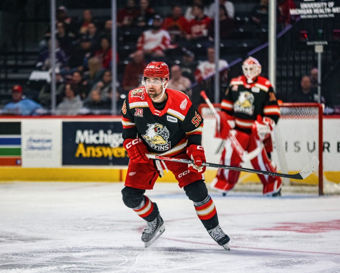 Former Red Wings D Gustafsson Embraces Griffins Role