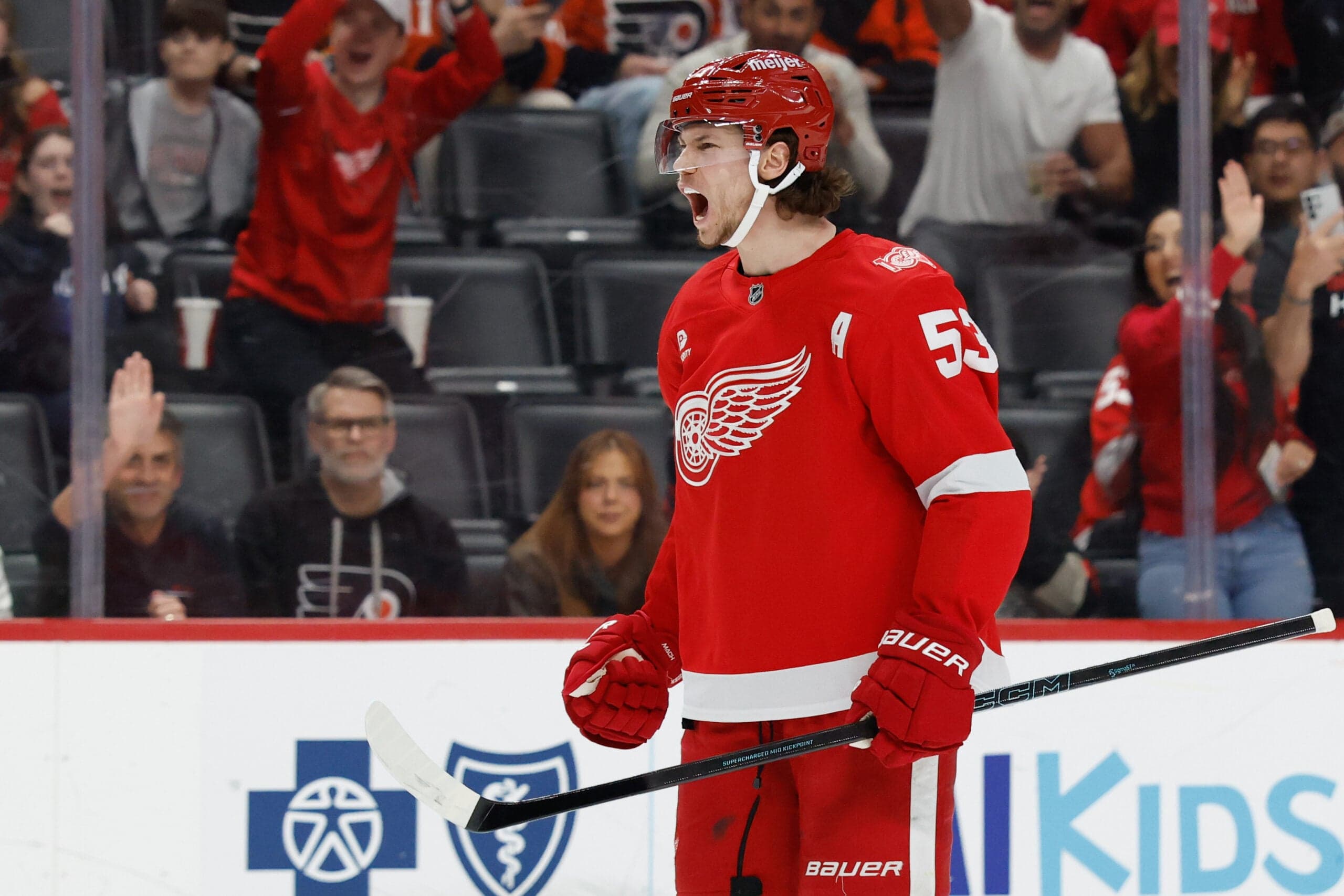 Red Wings Find Competitive Edge in Win Over Flyers