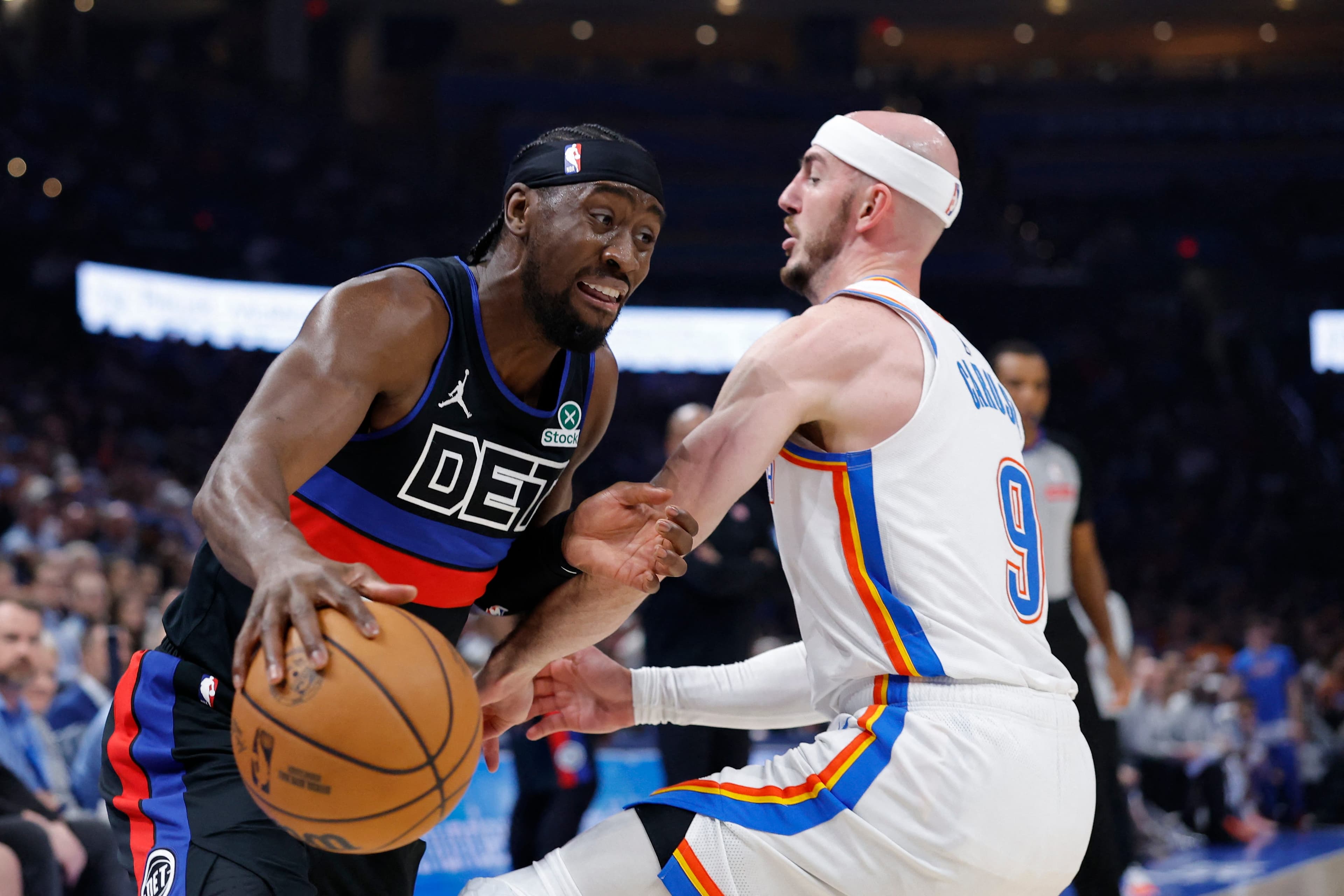 Injury-riddled Pistons fall in OT to defending champion Thunder