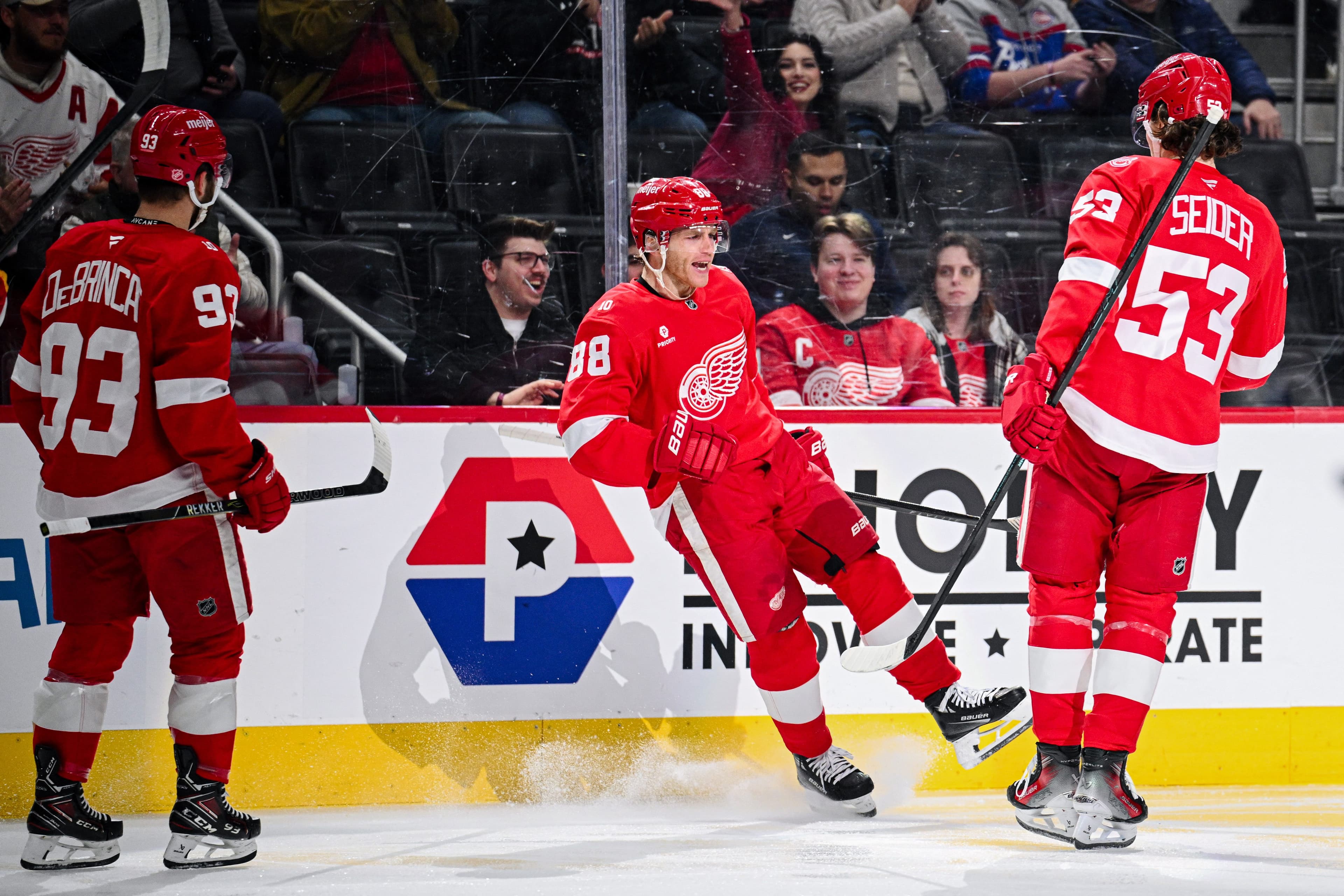 Red Wings Thrash Flames in Exciting Second Half Comeback