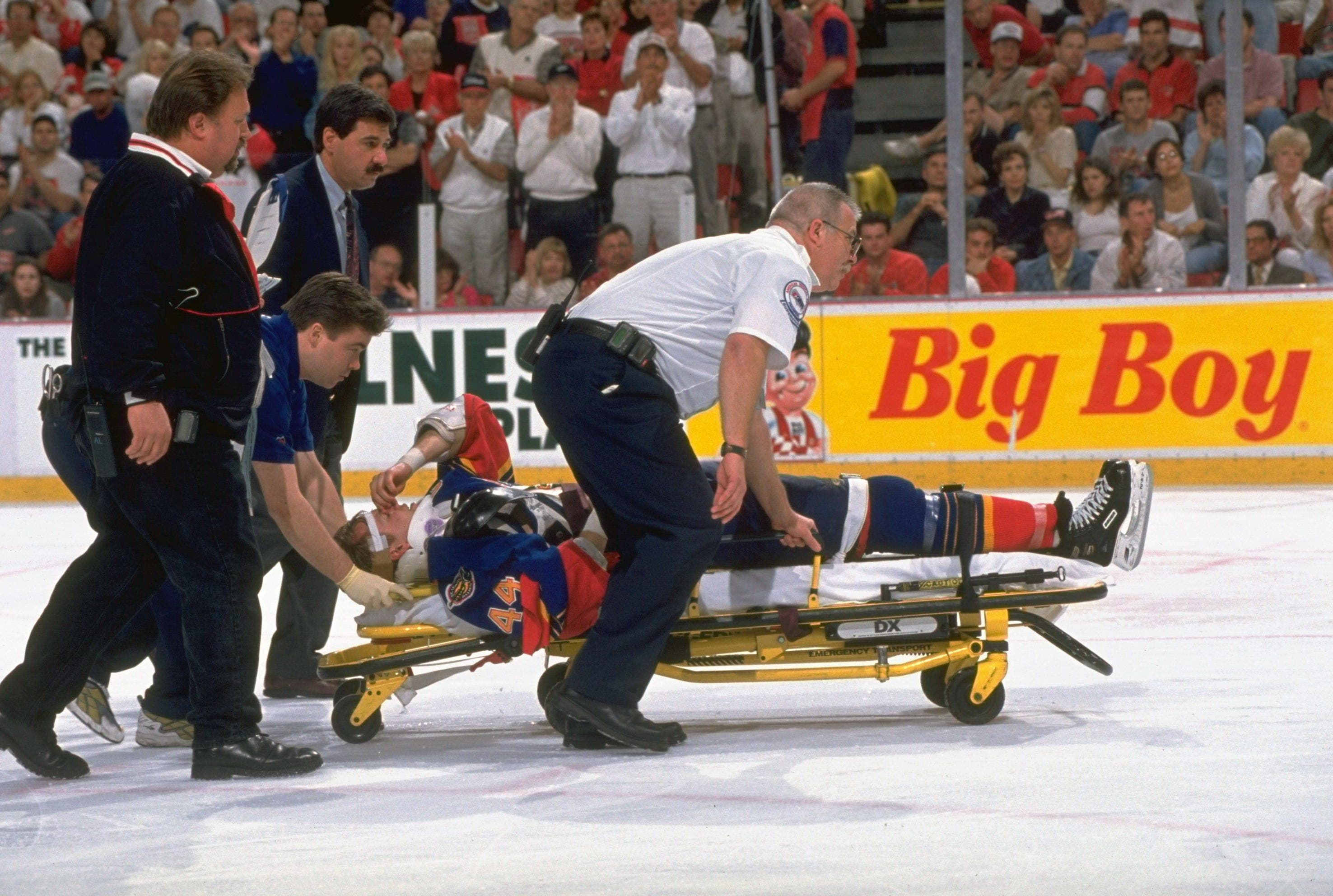 Chris Pronger nearly died on the ice in Detroit. How he survived