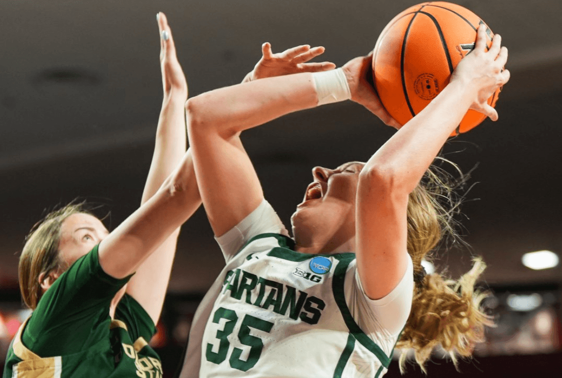 Michigan State women shake off rust, avoid upset to start NCAA Tournament