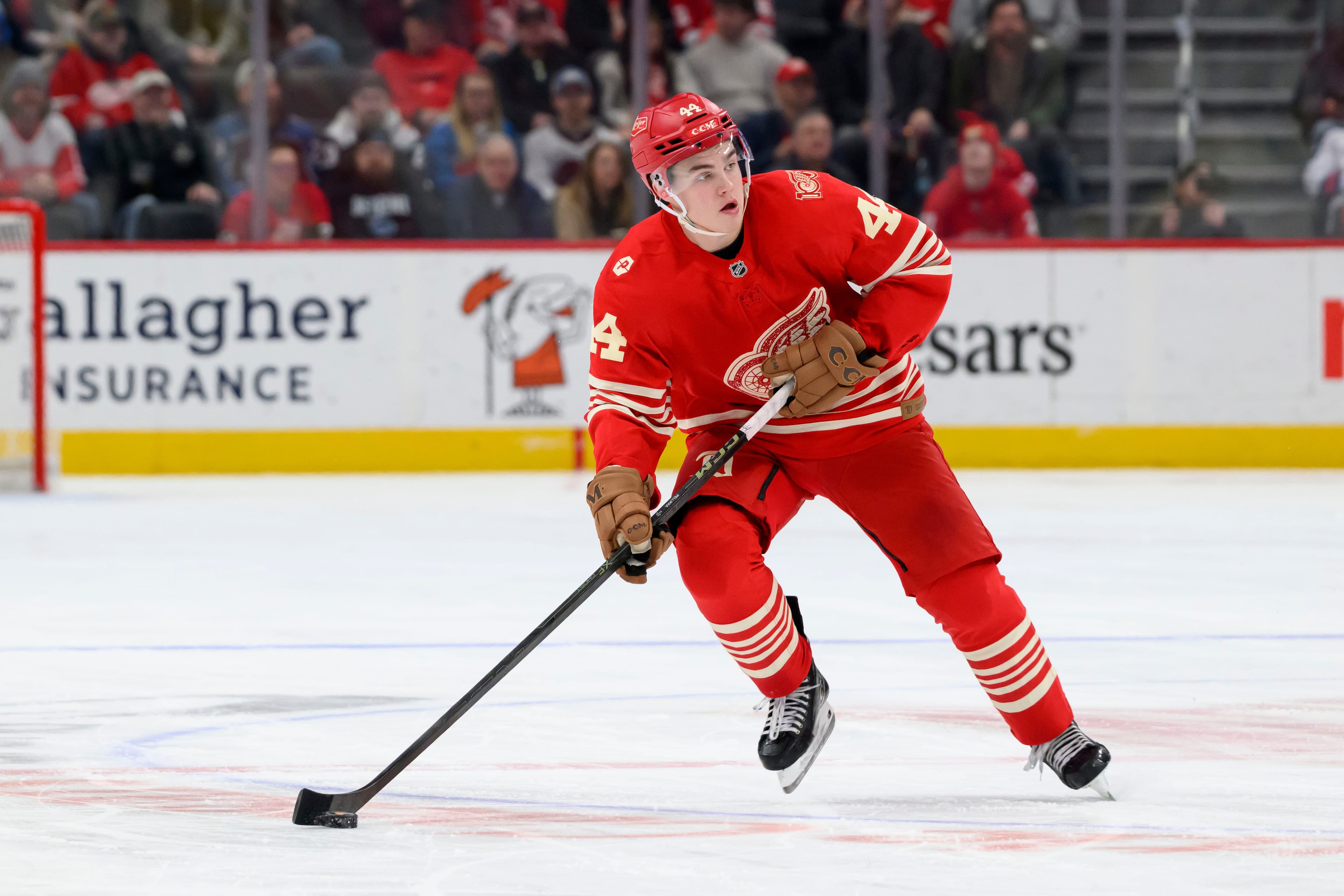 Red Wings assign defenseman Axel Sandin-Pellikka to Grand Rapids