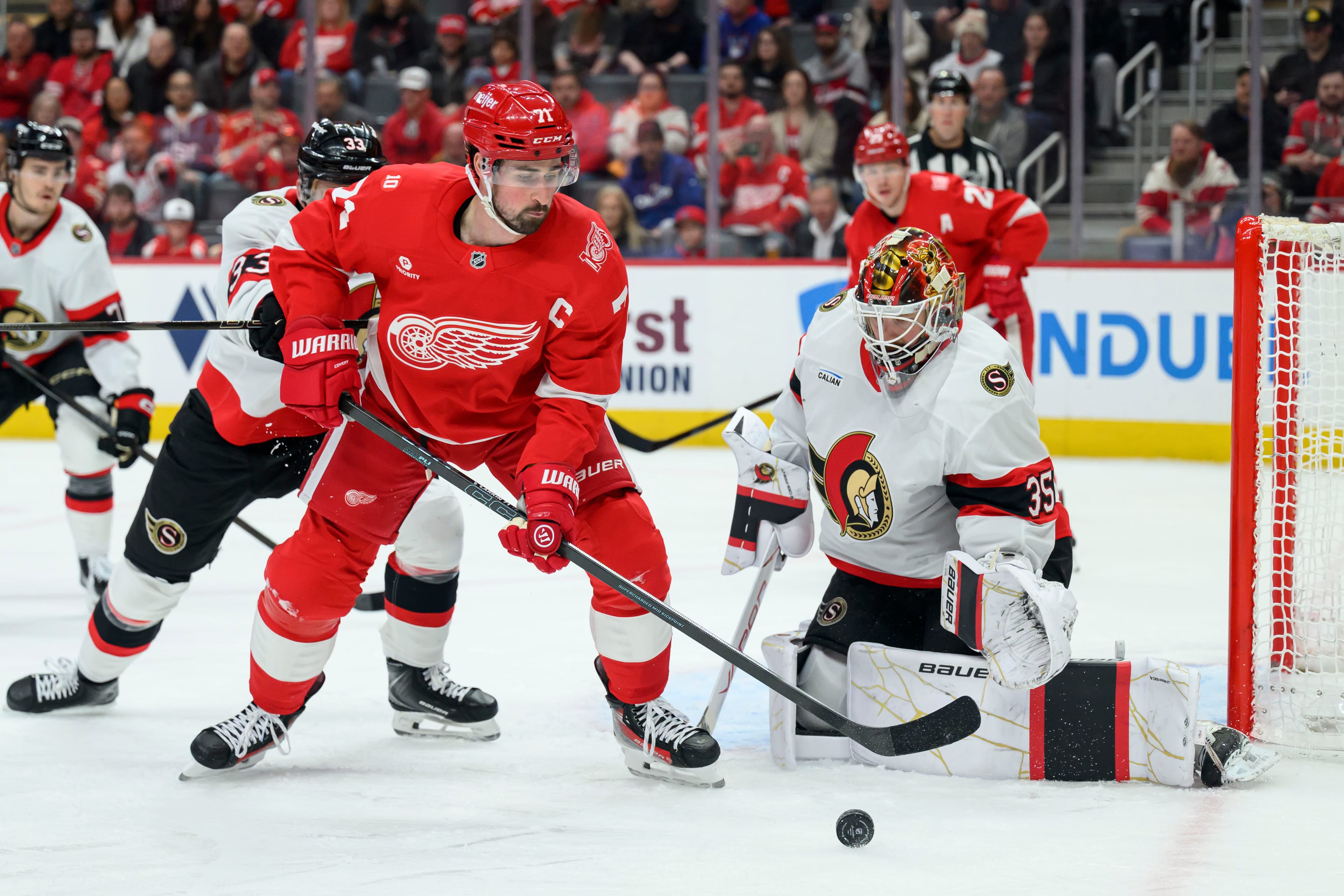 Senators spoil Dylan Larkin's return, Red Wings lose, 3-2