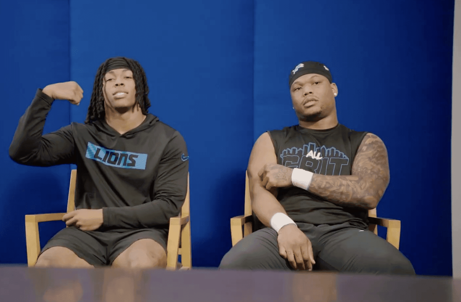 David Montgomery Shows Love to Jahmyr Gibbs With Powerful Tattoo Tribute