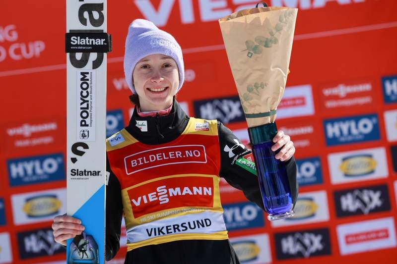 Kvandal wins wind-marred ski flying ahead of Prevc