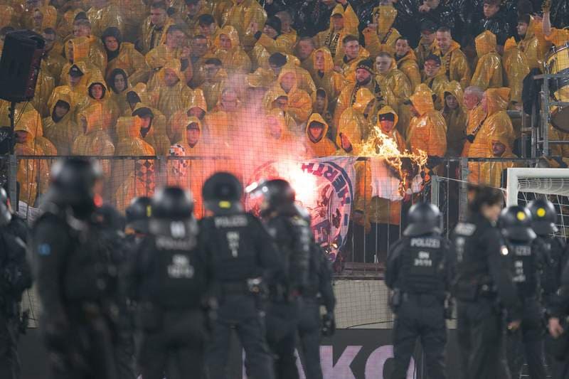 German Football League condemns riots during Dresden v Hertha
