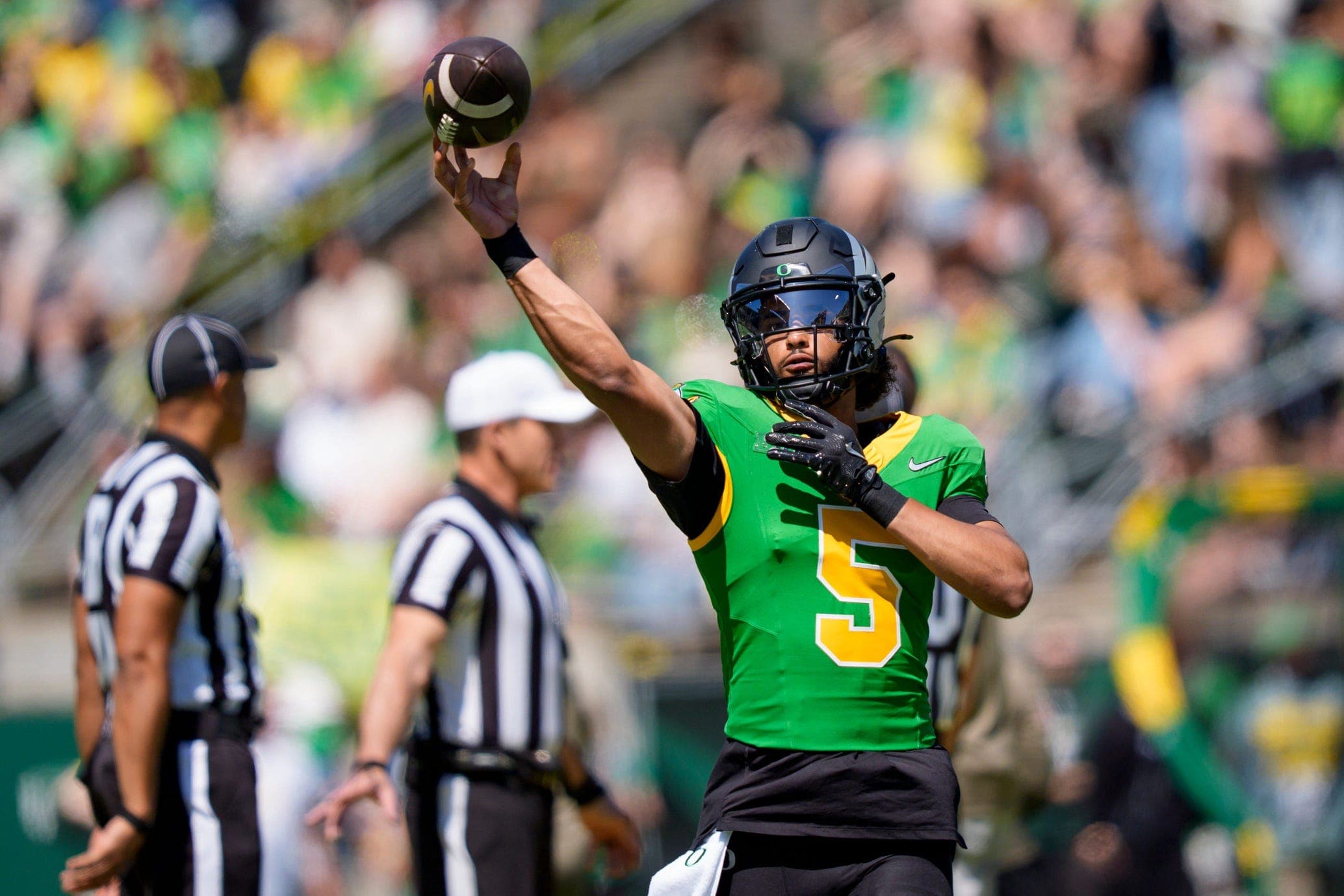 Oregon Spring Game Report Card: D-line, passing offense impress
