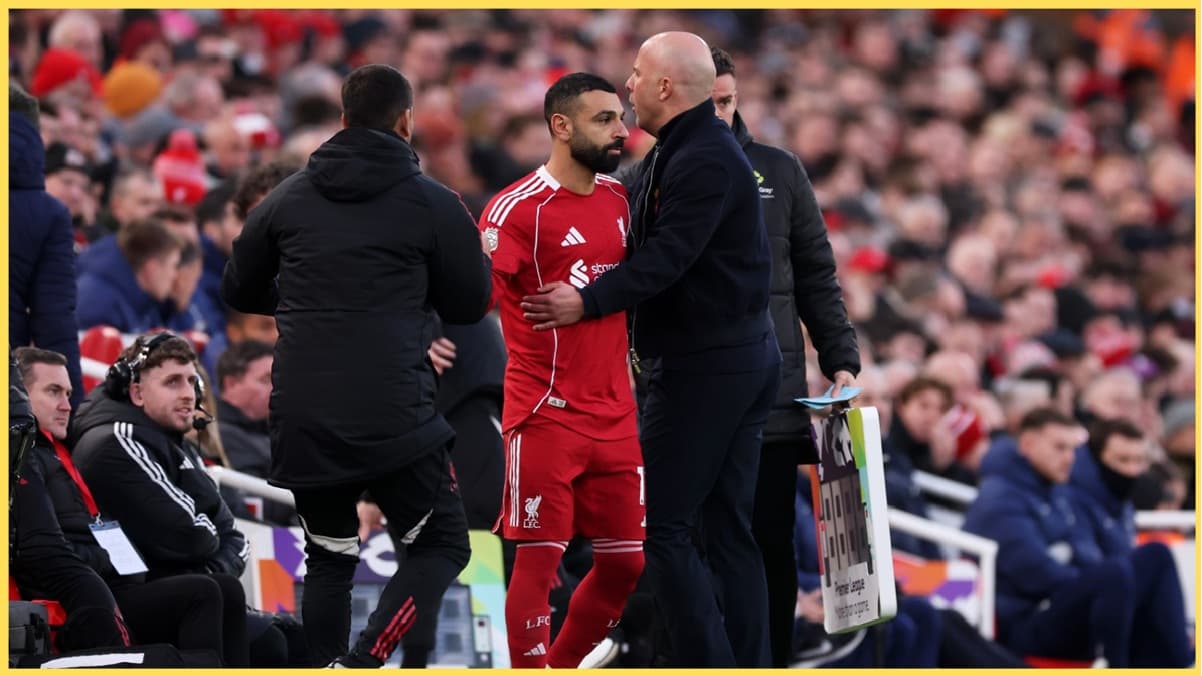 Arne Slot appears to take pointed swipe at Mo Salah in tetchy press conference exchange